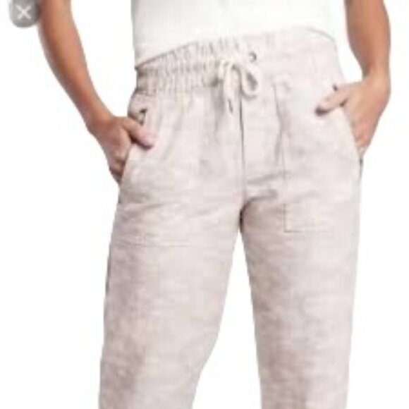 Athleta Camo Cabo Linen Jogger Women’s 10 Athleisure Travel Pant Worn Once! - Picture 9 of 12
